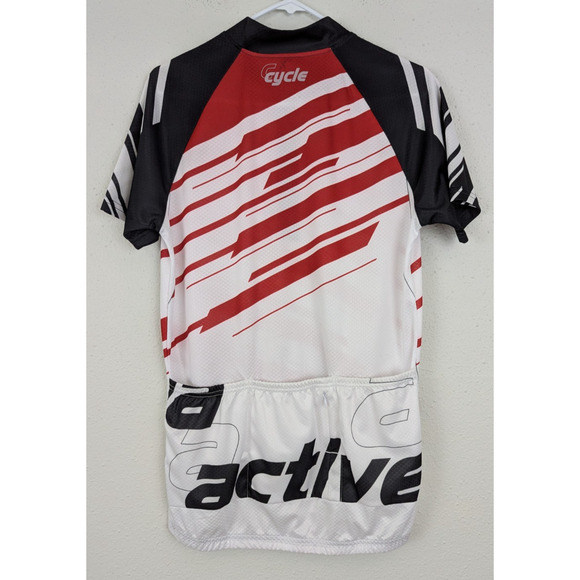 Crivit sz M Cycling Jersey ss 1/4 zip colorful print bike men 2830 - Picture 4 of 6